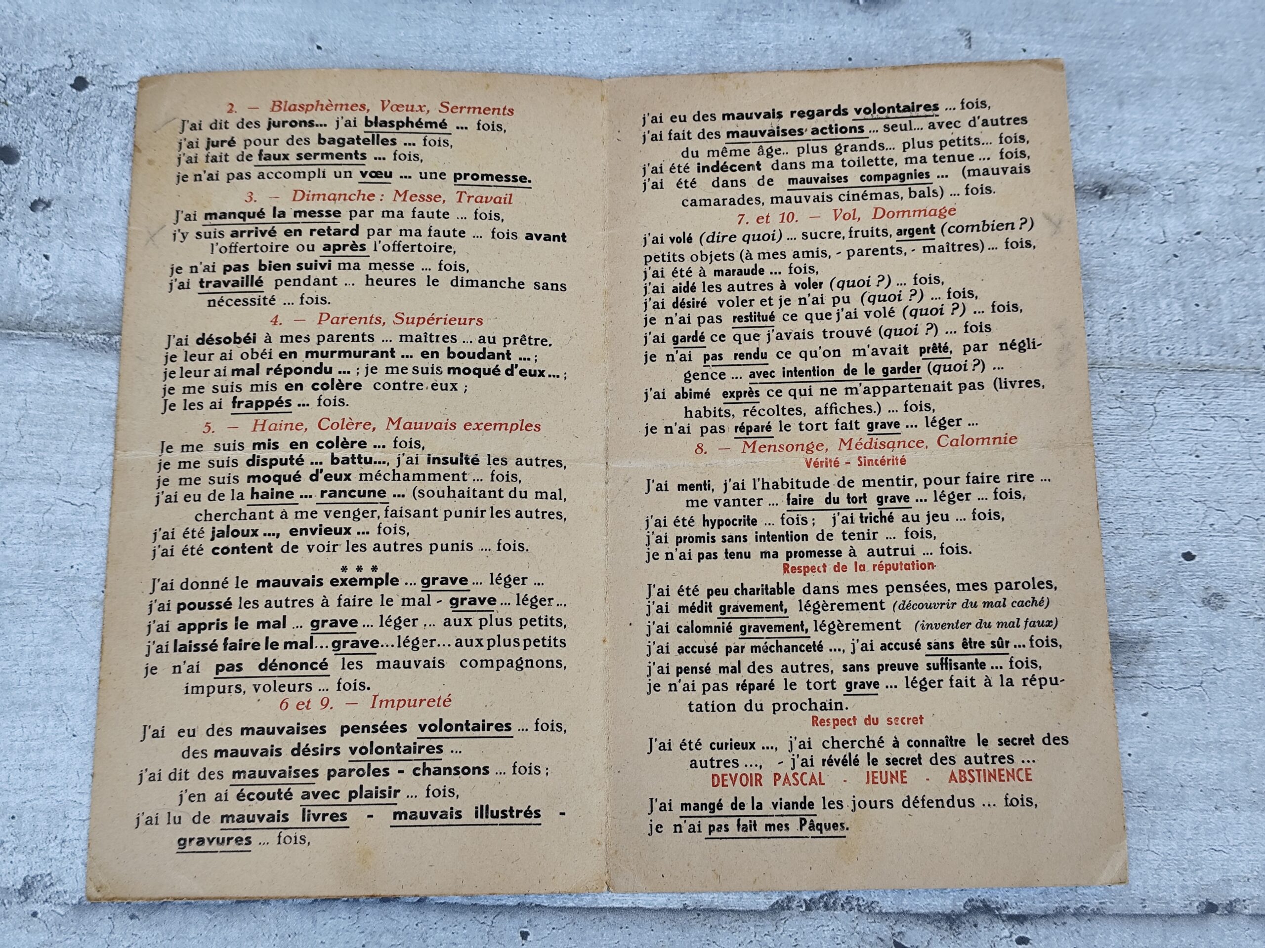 Livret spirituel ancien “Ma Confession” – Image 3