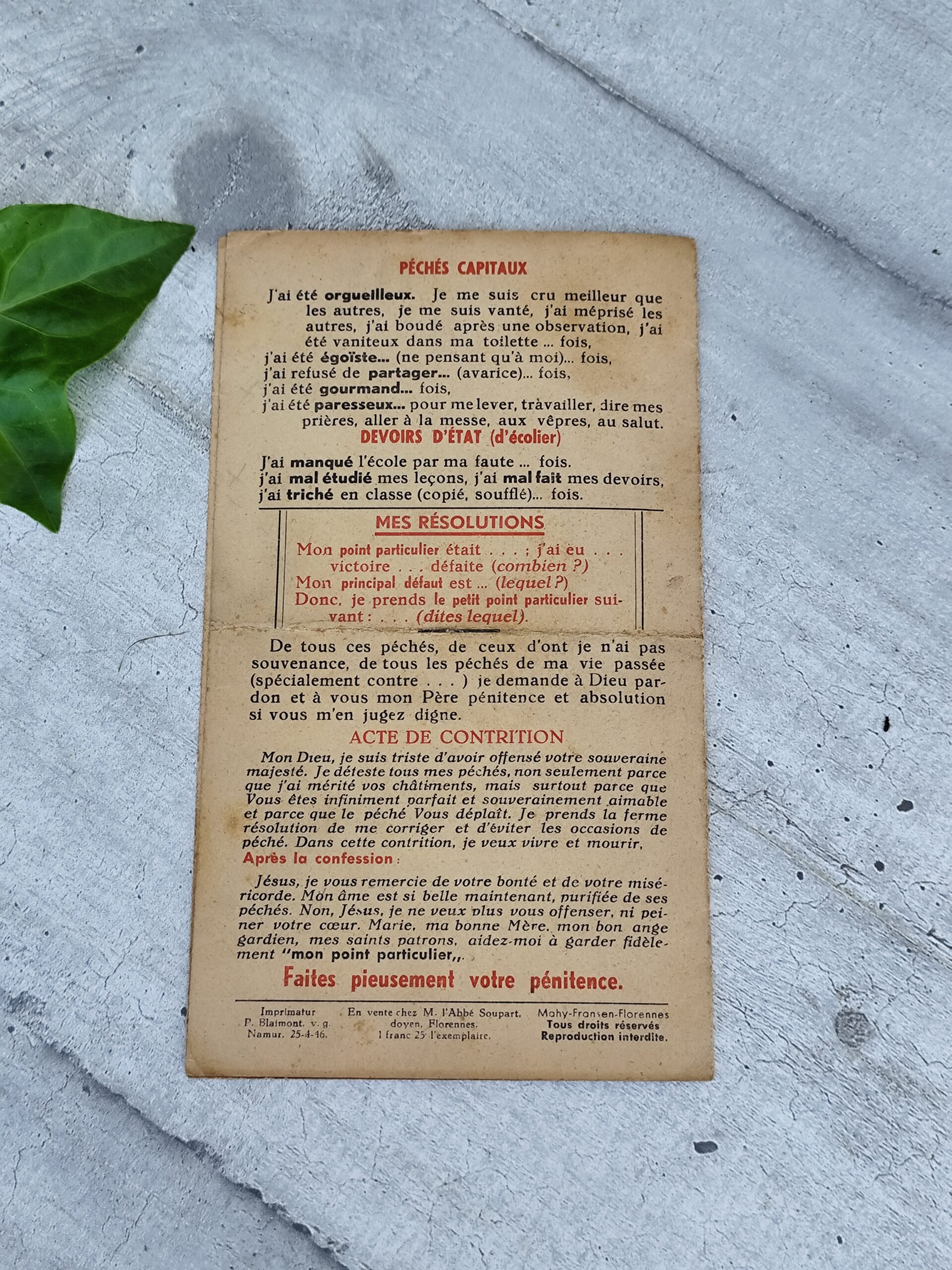Livret spirituel ancien “Ma Confession” – Image 4