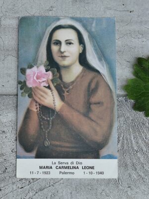 Image pieuse – Maria Carmelina Leone, Serva di Dio – Palermo (1923‑1940)