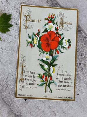 Carte ancienne “Fleurs de l’Abandon” – Bouasse Jeune – Paris