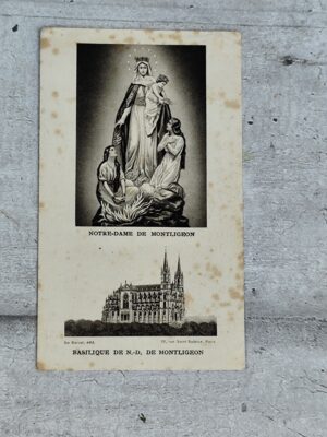 Carte religieuse ancienne Montligeon