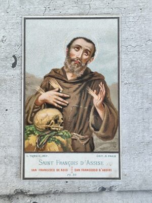 Image pieuse ancienne – Saint François d’Assise – L. Turgis Paris – Pl. 33 – Vers 1900